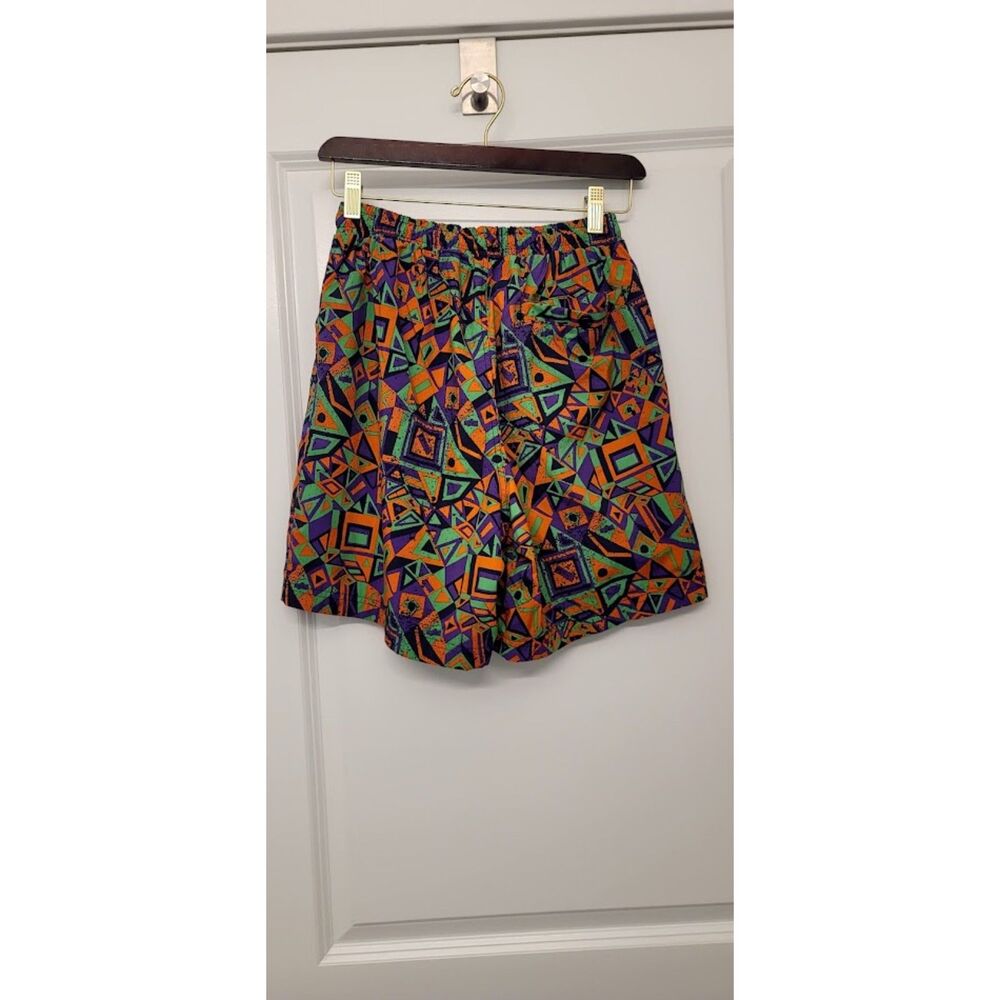 Champion MTV 90s Mesh Shorts Double Lined Neon Geometric Festival Men’s Size S - Picture 4 of 8